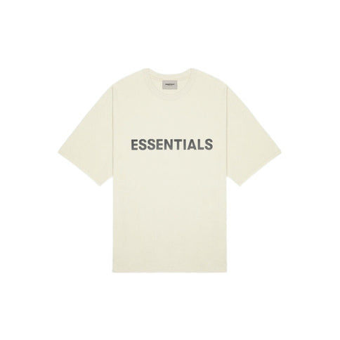 FEAR OF GOD ESSENTIALS 3D Silicon Applique T-Shirt - Cream