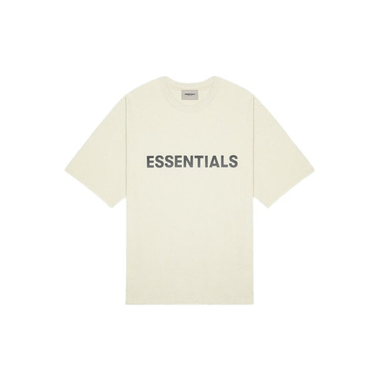 FEAR OF GOD ESSENTIALS 3D Silicon Applique T-Shirt - Cream