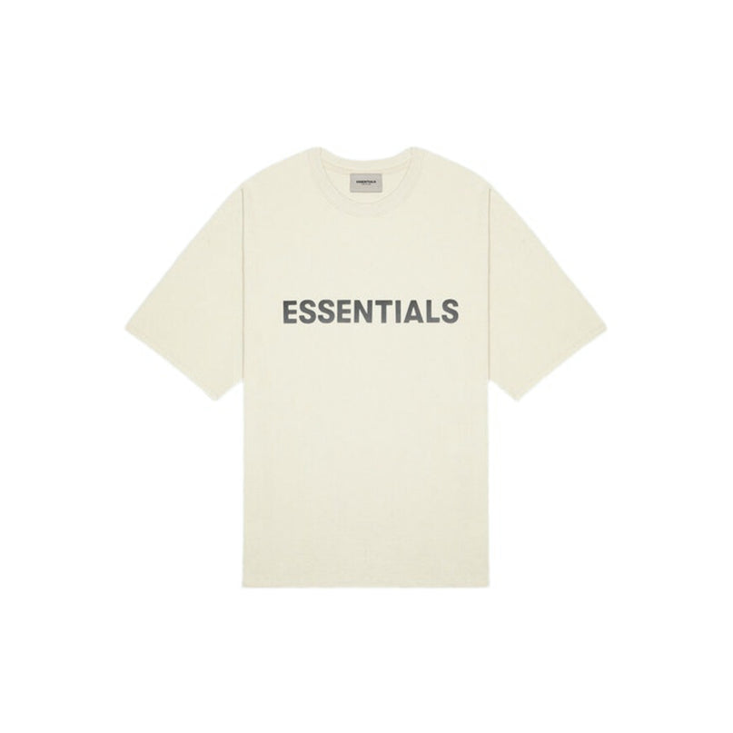 FEAR OF GOD ESSENTIALS 3D Silicon Applique T-Shirt - Cream