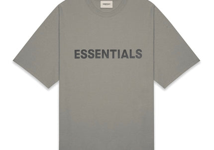 FEAR OF GOD ESSENTIALS 3D Silicon Applique Boxy T-Shirt - Cement