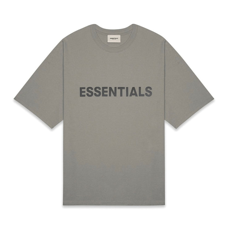 FEAR OF GOD ESSENTIALS 3D Silicon Applique Boxy T-Shirt - Cement
