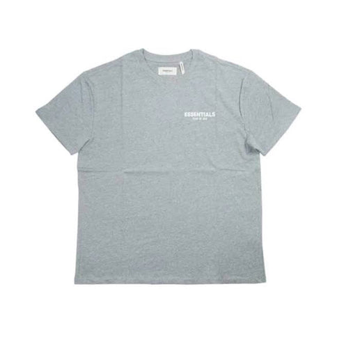 FEAR OF GOD ESSENTIALS Boxy Logo T-Shirt - Dark Heather Grey (FW18)