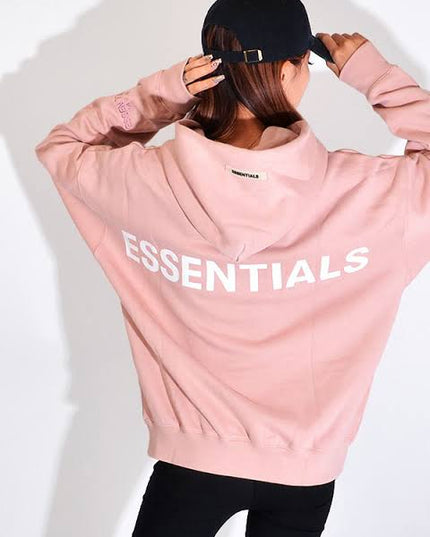 FEAR OF GOD ESSENTIALS 3M Logo Pullover Hoodie - Blush (FW19)