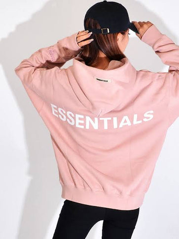 FEAR OF GOD ESSENTIALS 3M Logo Pullover Hoodie - Blush (FW19)