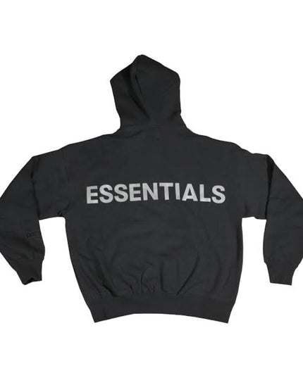 FEAR OF GOD ESSENTIALS 3M Logo Pullover Hoodie - Black/White
