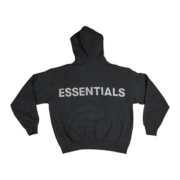 FEAR OF GOD ESSENTIALS 3M Logo Pullover Hoodie - Black/White