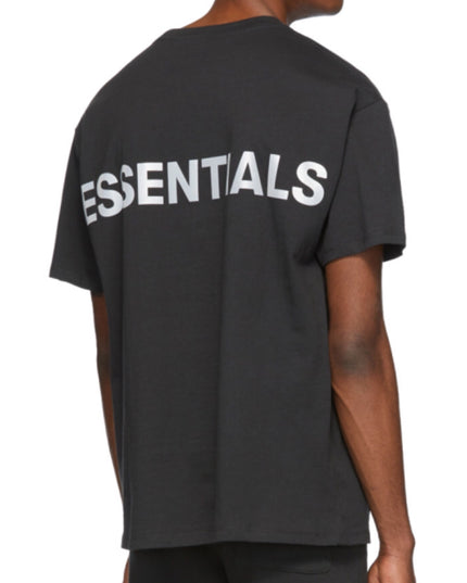 FEAR OF GOD ESSENTIALS 3M Logo Boxy T-Shirt - Black/White
